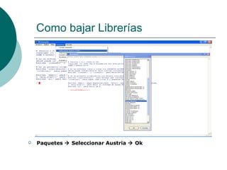 Como bajar Librerías




   Paquetes  Seleccionar Austria  Ok
 