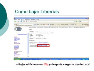 Como bajar Librerías




o Bajar el fichero en .Zip y después cargarlo desde Local
 