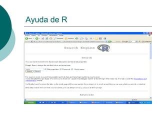 Ayuda de R
 