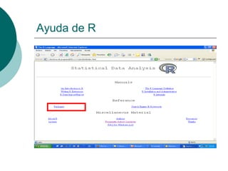 Ayuda de R
 