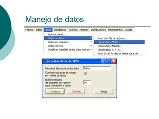 Manejo de datos
 