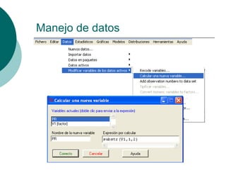 Manejo de datos
 