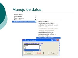 Manejo de datos
 