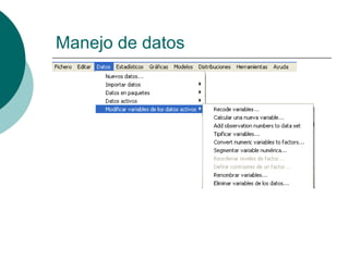 Manejo de datos
 