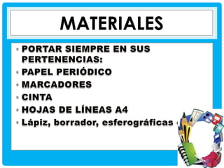 MATERIALES

 