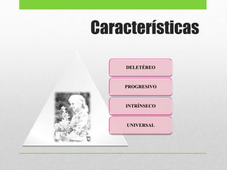 Características
DELETÉREO
PROGRESIVO
INTRÍNSECO
UNIVERSAL
 