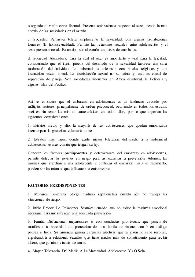 Embarazo En Adolescentes