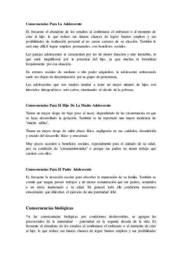 Embarazo En Adolescentes