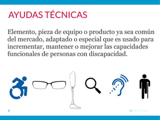 ayutn.com.ar8
ACCESIBILIDAD
Un lugar físico, transporte o información es
accesible cuando todas las personas tienen
técnicamente igual posibilidad de acceso y uso de
los mismos, tengan o no discapacidad o limitación.
 