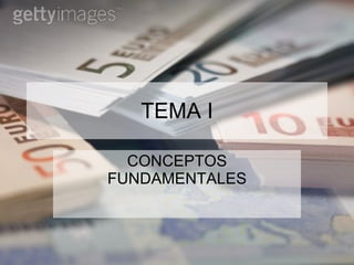 TEMA I CONCEPTOS FUNDAMENTALES 