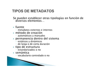 introducción a metadatos