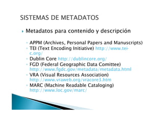 introducción a metadatos