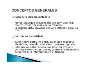 introducción a metadatos