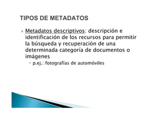 introducción a metadatos