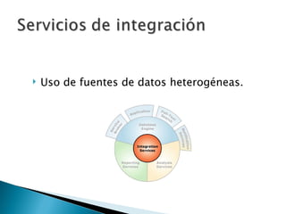 Uso de fuentes de datos heterogéneas. 