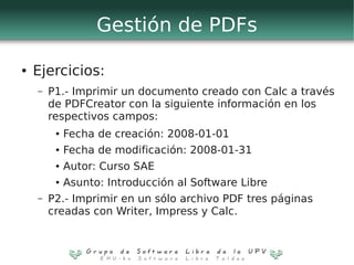 Introducción al Software Libre - ITSAS - Aplicaciones | PDF
