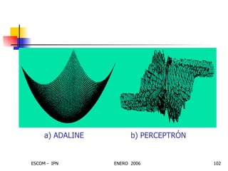a) ADALINE     b) PERCEPTRÓN 