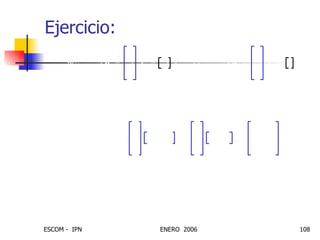 Ejercicio:  1 1.0  2 0.0  3 2.0 =  =  = R E p p T   1 2 - - - p 1 p 1 T 1 2 - - - p 2 p 2 T + = = R 1 2 - - - 1 – 1 1 – 1 – 1 1 – 1 2 - - - 1 1 1 – 1 1 1 – + 1 0 0 0 1 1 – 0 1 – 1 = =  1  m a x - - - - - - - - - - - -  1 2.0 - - - - - - - 0.5 = = p 1 1 – 1 1 – t 1  1 – = =           p 2 1 1 1 – t 2  1 = =           Plátano Manzana 