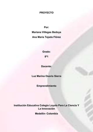 PROYECTO <br />Por:<br />Mariana Villegas Bedoya<br />Ana Maria Tejada Flórez<br />Grado:<br />8º1<br />Docente:<br />Luz Marina Osorio Sierra<br />Emprendimiento<br />Institución Educativa Colegio Loyola Para La Ciencia Y La Innovación<br />Medellín- Colombia<br />CONTENIDO<br /> <br />1. Introducción<br />2. Pulsoximetria/ oximetria de pulso<br />2.1. Historia<br />2.2. Pulsioximetro/oxímetro de pulso<br />2.2.1. Como es<br />2.2.2 como funciona<br />2.2.3. Para qué sirve<br />2.2.4. Como se utiliza<br />2.2.5 limitaciones del procedimiento<br />2.2.6. Riesgos del procedimiento<br />3. Valor Agregado<br />3.1. Mp3<br />3.1.1 ¿Qué es?<br />3.1.2  ¿Por qué?<br />3-1-3 Efectos en el ritmo cardiaco<br />3.2. Entrada De USB<br />3.2.1 ¿Qué es?<br />3.2.2 ¿Porque?<br />4. Conclusión<br />5. Bibliografia<br />INTRODUCCIÓN<br />Este proyecto es el inicio de un reto, que quisimos manifestar, y demostrarnos que somos competentes para realizar cosas señaladas  como difíciles, como el entender la importancia y el funcionamiento de un dispositivo medico, como lo es un pulsioxímetro, además lo vimos viable para presentar un nuevo modelo, dándole un valor agregado al mecanismo común, en este caso un reproductor de Mp3 y una entrada de USB.<br />Antes de comenzar este trabajo es importante hacer la diferenciación de los términos, oxímetro, oximetria, pulsoximetria y Pulsioximetro<br />Oxímetro y Pulsioximetro: Ambos son lo mismo, se refieren al instrumento con el cual se mide la saturación de oxigeno en la sangre.<br />Pulsioximetria Y Oximetria de pulso: es la manera en como se denomina el examen o procedimiento, con el fin de determinar la saturación de oxigeno en la sangre. <br />2.<br />OXIMETRÍA DE PULSO O PULSIOXIMETRÍA <br />La oximetría del pulso o pulsioximetría es un procedimiento que consiste  en la medición, no invasiva, del oxígeno transportado por la hemoglobina en el interior de los vasos sanguíneos. <br />La oximetría valora la saturación  de oxígeno, expresando  la cantidad de oxígeno que se combina en sentido químico, con la hemoglobina para formar oxihemoglobina, que es la molécula encargada de transportar el oxígeno hacia los tejidos. <br />Al medir la saturación de oxígeno estamos midiendo la cantidad de oxígeno  que se encuentra combinado con la hemoglobina, es por eso que esta medida es una medida relativa y no absoluta, ya que no indica la cantidad de oxígeno en sangre que llega a los tejidos, sino la relación existente entre la cantidad de hemoglobina presente y la cantidad  de hemoglobina combinada con oxígeno (oxihemoglobina). <br />Este examen, o procedimiento se realiza mediante un dispositivo, llamado Pulsioximetro, u oxímetro de pulso.<br />2.1.<br />Historia de la pulsioximetria:<br />En 1935 Matthes desarrollo el primer dispositivo de longitud de onda para medir la saturación de oxigeno con filtros rojos y verdes, los cuales luego fueron cambiados a filtros rojos e infrarrojos. Este fue el primer dispositivo para la medición de la saturación de oxígeno. <br />En 1949 Wood adicionó una capsula a presión para exprimir la sangre fuera de la oreja y así obtener la puesta en cero en un esfuerzo por obtener la saturación absoluta de oxigeno cuando la sangre era readmitida. El concepto era similar al Pulsioximetro actual pero fue difícil de implementar debido a las fotoceldas y fuentes de luz inestables. Este método no fue usado clínicamente. En 1964 Shaw ensambló el primer oximetro de medición absoluta usando ocho longitudes de onda de luz, comercializado por Hewlett Packard, su uso fue limitado a funciones pulmonares y a laboratorios de sueño, esto debido a su costo y tamaño.<br />La Pulsioxiometría fue desarrollada en 1974, por Takuo Aoyagi y Michio Kishi, bioingenieros de Nihon Kohden usando la relación de absorción de luz roja a infrarroja de componentes pulsantes en el sitio de medición. Un cirujano, Susumu Nakajima y sus asociados probaron por primera vez el dispositivo en pacientes, lo cual fue reportado en 1975. Este dispositivo fue comercializado por Biox en 1981 y Nellcor en 1983. Biox fue fundada en 1979 e introdujo el primer Pulsioximetro en 1981. Biox se enfocó inicialmente en cuidados respiratorios, pero cuando descubrió que sus dispositivos estaban siendo usados en quirófanos para monitorear los niveles de oxígeno, Biox expandió sus recursos de mercadeo para enfocarse en quirófanos a finales de 1982. Un competidor, Nellcor (ahora parte de Covidien, Ltd.), comenzó a rivalizar con Biox por el mercado de los quirófanos en 1983. Antes de la introducción de este dispositivo, la oxigenación de un paciente sólo podía ser medida por medio de gases en la sangre arterial, un único punto de medición, el cual toma algunos minutos de proceso en un laboratorio (En ausencia de oxigenación, los daños cerebrales comienzan en 5 minutos, con muerte cerebral posterior dentro de otros 10 a 15 minutos siguientes). Sólo en estados unidos fueron gastados 2 billones anuales en está medición. Con la introducción de la Pulsioximetría, fue posible la medición no invasiva y continúa de la oxigenación del paciente, revolucionando la práctica de la anestesia y mejorando en gran medida la seguridad del paciente.<br />En 1987, el estándar de cuidado para la administración de la anestesia general en los Estados Unidos, incluyó la Pulsioximetría. El uso del Pulsioximetro se extendió rápidamente en el hospital, primero en quirófano y posteriormente en las salas de recuperación y unidades de cuidados intensivos. La Pulsioximetría es de gran valor en la unidad de neonatos donde los pacientes precisan la determinacion continua del nivel de oxigenación, pues pueden presentar efectos secundarios por exceso de oxigeno.<br />En 2008, la precisión y capacidad del pulsioximetro fue mejorada y se adoptó el término Pulsioximetria de alta resolución (HRPO) por parte de MASIMO y Dolphin Medical. Un área de particular interés es el uso de la Pulsioxiometría en la realización de detección y pruebas de apnea del sueño de forma portátil y en casa. <br />En 2009, fue introducido el primer Pulsioximetro para la yema del dedo con conectividad Bluetooth por parte de Nonin Medical, permitiendo a los médicos monitorear el pulso y los niveles de saturación de oxigeno en sus pacientes. Este dispositivo permite que los pacientes puedan comprobar su estada de salud a través de registros en línea y el uso de sistemas de telemedicina para el hogar.<br />2.2<br />PULSIOXIMETRO (U OXIMETRO DE PULSO)<br />¿Qué es el Pulsioximetro u oxímetro de pulso?<br />Este es un aparato por medio del cual se realiza la medición no invasiva del oxígeno transportado por la hemoglobina en el interior de los vasos sanguíneos.  <br />Este emite una luz que  la piel, hueso y sangre absorbe, provocando   en estos  una alteración, esto permite mandarle señales al circuito.<br />2.2.1<br />¿Cómo es?<br />Un oxímetro de pulso es un instrumento de medición particularmente conveniente y no invasivo. Normalmente, tiene un par de pequeños diodos emisores de luz (LED) de cara a un fotodiodo (Un fotodiodo es un semiconductor construido con una unión PN (Se denomina unión P-N a la estructura fundamental de los componentes electrónicos comúnmente denominados semiconductores, principalmente diodos y transistores), sensible a la incidencia de la luz visible o infrarroja) a través de una porción traslúcida del cuerpo del paciente, generalmente un dedo o el lóbulo de una oreja. Uno de los LED es de color rojo, con longitud de onda de 660 nm, y el otro está en el infrarrojo, 905, 910, o 940 nm.<br />2.2.2<br />¿Cómo funciona?<br />El pulsioxímetro se basa en que el color de la sangre varía dependiendo de lo saturada de oxígeno que se  encuentre, debido a las propiedades ópticas del grupo hemo de la molécula de hemoglobina. Cuando la molécula de hemoglobina libera oxígeno, pierde su  color rosado, adquiriendo un tono más azulado y deja pasar menos luz roja. Así pues, el pulsioxímetro determina la saturación de oxígeno midiendo espectrofotométricamente el quot;
gradoquot;
 de azules de la sangre arterial y  expresa esta quot;
azulezquot;
 en términos de saturación. Dado que la cantidad de oxihemoglobina está relacionada con la coloración roja de la sangre, siendo ésta más fuerte cuánto más oxihemoglobina contiene la sangre, y más tenue cuanta menos oxihemoglobina hay presente. Debido a que la absorción de luz de los tejidos y de la sangre venosa es constante, cualquier cambio en la absorción de la luz, entre un tiempo dado y uno posterior, se debe exclusivamente a la sangre arterial. Los pulsioxímetros miden la relación, en un intervalo de tiempo, entre las diferencias de absorción de las luces rojas e infrarrojas. Esta relación se vincula directamente con la saturación de la oxihemoglobina.<br />  <br />2.2.3<br />¿Para qué sirve?<br />La pulsioximetría puede permitirnos evaluar si los niveles de oxígeno (o saturación de oxígeno) en la sangre son adecuados en diversas circunstancias como en una cirugía, otros procedimientos que involucren sedación (por ejemplo, la broncoscopio), el ajuste de oxígeno complementario según sea necesario, la eficacia de los medicamentos para los pulmones y la tolerancia del paciente a niveles mayores de actividad. Otras razones pueden incluir, entre otras, las siguientes:<br />ventilación mecánica: uso de un respirador para sustentar la respiración<br />apnea del sueño: períodos de interrupción de la respiración durante el sueño<br />problemas médicos, como infarto de miocardio, insuficiencia cardíaca congestiva, anemia, cáncer del pulmón, asma o neumonía<br />2.2.4<br />¿Cómo se utiliza?<br />La pulsioximetría puede realizarse de forma ambulatoria o como parte de su internación en un hospital. Los procedimientos pueden variar en función de su estado y de las prácticas de su médico.<br />En primer lugar deberá obtenerse información sobre la utilización correcta de cada modelo, y si es preciso saber adecuar las necesidades que tengamos al modelo correcto, ya que en el mercado hay muchos modelos distintos con un amplio abanico de posibilidades de trabajo a través de diferentes programas. <br />Eliminar pinturas de uñas en el caso de utilizar sensores de dedal. <br />Se colocará un dispositivo con forma de pinza llamado sonda (funciona como un broche para la ropa pero no pellizca) en el dedo o en el lóbulo de la oreja. Como alternativa, se le puede colocar una sonda adhesiva en la frente o en el dedo.<br />Se explicará al paciente en qué consiste la medición, insistiendo en la necesidad de mover el mínimo el dedo y no desplazar el sensor. <br />Se puede dejar colocada la sonda para un monitoreo continuo o se puede usar para obtener una sola lectura.<br />A menos que se vaya a realizar un monitoreo continuo, se quitará la sonda después de la prueba.<br />Realizar la medición lejos de una fuente de luz importante, focos, etc. <br /> Los sensores de clip no deben comprimir en exceso, ya que podría alterar la medición.<br />Hay que elegir el dispositivo según el tamaño del paciente. Hay sensores para niños y adultos.<br />Utilizar un lugar bien prefundido que cubra completamente el detector del sensor:<br />ADULTOS: <br />- Dedos corazón o anular de la mano no dominante. Si lleva una arteria radial canalizada, poner ahí el sensor siempre que la lectura sea correcta (así sólo inmovilizamos una mano).<br />- Puede ponerse en el pie (dedo al lado del gordo del pie), pero hay que verificar que no tenga mala circulación en las extremidades inferiores.<br /> <br />NIÑOS: (de menos de 20 Kg. de peso) <br />- porción media del pie.<br />- sobre el dedo gordo del pie o sobre el pulgar.<br />- Si el paciente tiene mala circulación periférica, intentar en el lóbulo de la oreja o incluso sobre la nariz.<br />2.2.5<br />LIMITACIONES DE LA PULSIOXIMETRÍA<br />• Alteraciones de la hemoglobina (MetHb o COHb).  <br />• Colorantes y pigmentos en la zona de lectura (uñas pintadas).  <br />• Fuentes de luz externa.  <br />• Hipoperfusión periférica.  <br />• Anemia.  <br />• Aumento del pulso venoso.  <br />• No detecta hiperóxia.  <br />• No detecta hiperventilación. <br />Los aparatos actuales son muy fiables, cuando el paciente presenta saturaciones superiores al 80%. Las situaciones que pueden dar lugar a lecturas erróneas son: <br />1. Anemia severa: la hemoglobina debe ser inferior a 5 mg/dl para causar lecturas falsas.  <br />2. Interferencias con otros aparatos eléctricos.  <br />3. Contrastes intravenosos, pueden interferir si absorben luz de una longitud de onda similar a la de la hemoglobina.  <br />4. Luz ambiental intensa: xenón, infrarrojos, fluorescentes...  <br />5. Mala perfusión periférica por frío ambiental, disminución de temperatura corporal, hipotensión, vasoconstricción... Es la causa más frecuente de error ya que es imprescindible para que funcione el aparato, que exista flujo pulsátil.  Puede ser mejorada con calor, masajes, terapia local vasodilatadora, quitando la ropa ajustada, no colocar el manguito de la tensión  en el mismo lado que el transductor. <br />  <br />6. El pulso venoso: fallo cardíaco derecho o insuficiencia tricuspídea.  El aumento del pulso venoso puede alterar  la lectura, se debe colocar el dispositivo por encima del corazón.  <br />9. La hemoglobina fetal no interfiere.  <br />10. Obstáculos a la absorción de  la luz: laca de uñas (retirar con <br />Acetona), pigmentación de la piel (utilizar el 4º dedo o el lóbulo de la Oreja).<br />2.2.6<br />Riesgos del procedimiento<br /> Los riesgos asociados con la pulsioximetría, o el uso de un pulsioxímetro son mínimos y poco frecuentes. Algunos son:<br />- La aplicación prolongada de la sonda puede lastimar el tejido en la zona de la aplicación. El adhesivo que se utiliza en las sondas que contienen adhesivo puede causar irritación de la piel.<br />- El uso de la pulsioximetría en casos de inhalación de humo o monóxido de carbono está contraindicado ya que la oximetría no puede distinguir entre la saturación de oxígeno normal en la hemoglobina y la saturación de carboxihemoglobina de la hemoglobina que se produce con la inhalación de humo o dióxido de carbono.<br />Algunos factores o estados pueden interferir con los resultados de la prueba. Estos incluyen, entre otros, los siguientes:<br />disminución del flujo sanguíneo en los vasos periféricos<br />luz directa en la sonda de oximetría<br />movimiento de la zona a la que está conectada la sonda<br />anemia grave (disminución de glóbulos rojos)<br />calor o frío extremo de la zona a la que está conectada la sonda<br />inyección reciente de colorante de contraste<br />fumar tabaco<br />Notas:<br />Lo que realmente medimos con los saturímetros (pusioximetros) se denomina SpO2 porque se mide en la periferia  del cuerpo humano, por Ej. El dedo o el lóbulo de la oreja.<br />El punto crítico que debe dar la señal de alarma es el de saturaciones inferiores al 95% (inferiores al 90 ó 92% (en reposo) cuando existe patología pulmonar crónica previa) estos pacientes deben recibir tratamiento inmediato. Sin embargo, en la práctica médico deportiva observamos como deportistas  de alto nivel y sin patología cardiopulmonar manejan Saturaciones inferiores al 88%, sin clínica respiratoria aparente.<br />3.<br />Valor Agregado<br />3.1<br /> (MP3)<br />3.1.1<br />¿Qué es?<br />Es un formato de compresión digital de audio; popularmente se le llama mp3 a las canciones mismas o grabaciones que emplean este formato. El objetivo de esta compresión es reducir la cantidad de espacio ocupado en un medio digital para almacenar grabaciones, sin perder considerablemente calidad en el sonido. Debido a esta compresión, por ejemplo, es que un CD con música mp3 puede contener muchísimas más canciones que un CD con música en el formato tradicional.<br />3.1.2<br />¿Por qué?<br />Ambicionamos presentar un nuevo dispositivo medico un poco más lucrativo, donde las persona además le tener la facilidad de obtener informes constante de su ritmo cardiaco, podrá relajarse un con su música.<br />3.1.3<br />Efectos en el ritmo cardiaco<br />La música estimula nuestra mente y  espíritu, y aunque no creas nuestro ritmo cardiaco, esto se da ya que las ondas emitidas por el sonido.<br />Investigaciones en el nuevo campo de la Neurocardiología muestran que el corazón es un órgano sensorial y un sofisticado centro para recibir y procesar información. El sistema nervioso dentro del corazón (o el “cerebro del corazón”) lo habilita para aprender, recordar, y para realizar decisiones funcionales independientemente de la corteza cerebral. Por otra parte, numerosos experimentos han demostrado que las señales que el corazón envía constantemente al cerebro influyen en las funciones de los centros más importantes de este, aquellos que involucran a los procesos de percepción, de conocimiento y a los emocionales. Aparte de la extensa red de comunicación nerviosa que conecta al corazón con el cerebro y con el resto de cuerpo, el corazón transmite información al cerebro y al cuerpo interactuando a través de un campo eléctrico.<br />El corazón genera el más poderoso y más extenso campo eléctrico del cuerpo. Comparado con el producido por el cerebro, el componente eléctrico del campo del corazón es algo así como 60 veces más grande en amplitud, y penetra a cada célula del cuerpo. El componente magnético es aproximadamente 5000 veces más fuerte que el campo magnético del cerebro y puede ser detectado a varios pies de distancia del cuerpo con magnetómetros sensibles. El corazón genera series continuas de pulsos electromagnéticos en los cuales el intervalo de tiempo entre cada latido varia de forma dinámica y compleja. El siempre presente campo rítmico del corazón tiene una influencia poderosa en algunos procesos a lo largo del cuerpo. Hemos demostrado, por ejemplo, que el ritmo del cerebro se sincroniza con la actividad rítmica del corazón, y además, que durante la manifestación de sentimientos como el amor o el aprecio, la presión de la sangre y el ritmo respiratorio, junto con otros sistemas oscilatorios, se embarcan junto con el ritmo cardiaco.<br />3.2<br />(Entrada De USB)<br />3.2.1<br />¿Qué es?<br />Es un puerto que sirve para conectar periféricos a un ordenador.<br />Es una forma genérica de denominar a una interfaz a través de la cual los diferentes tipos de datos se pueden enviar y recibir.<br />3.2.2<br />¿Porque?<br />Pensamos que es necesario que las personas obtengan una recopilación o una estadística del ritmo cardiaco en un determinado tiempo, guardando la información en un computador portátil, entre otros elementos electrónicos.<br />Esta entrada tan facilita el almacenamiento de la música. <br />4. <br />CONCLUSIÓN <br />Por medio de este trabajo logramos entender tanto el funcionamiento como la utilidad de un pulsioximetro, y el examen de pulsometria propiamente<br />Obteniendo una mejor claridad con este.<br />  <br />Hemos determinado que este proyecto no se puede realizar con música, ya que esta interfiere el ritmo cardiaco interfiere con el ritmo cardiaco, por lo tanto mediante diferentes investigaciones continuaremos buscando<br />5.<br />Bibliografía <br />http://www.educagratis.org/moodle/login/index.php<br />http://perso.wanadoo.es/porgileru/EL%20PULSIOXIMETRO.htm<br />http://es.scribd.com/doc/20169774/Pulsoximetro<br />http://www.fisterra.com/material/tecnicas/pulsioximetria/pulsioximetria.pdf<br />http://www.quirumed.com/es/Catalogo/ver/450/Pulsioximetros<br />http://anestesiacendeisss.blogspot.com/2009/09/historia-del-pulsioximetro.html<br />http://www.monografias.com<br />