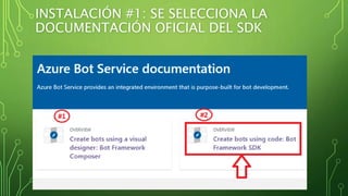 INSTALACIÓN #1: SE SELECCIONA LA
DOCUMENTACIÓN OFICIAL DEL SDK
 