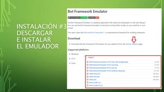 INSTALACIÓN #3:
DESCARGAR
E INSTALAR
EL EMULADOR
 