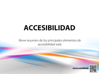 Introducción a la accesibilidad Web