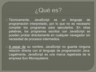 Introducción a javascript | PPTX