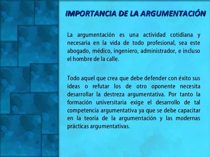 Introducción a la argumentación