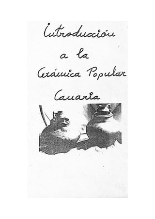 Introducción a la cerámica popular canaria cuadernillo