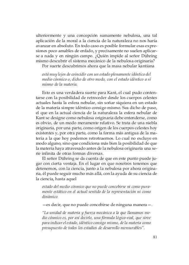 Introducción a la dialéctica de la naturaleza. federico engels