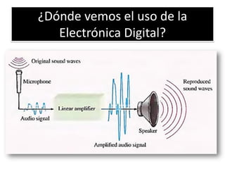¿Dónde vemos el uso de la
Electrónica Digital?

 