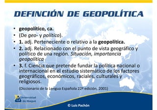 Introducción a la geopolítica y las relaciones internacionales | PDF