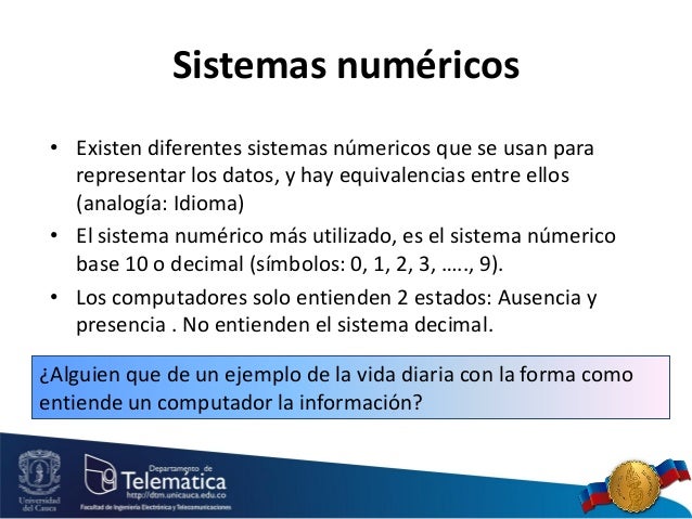Introducción a la informática, sistema binario y codificación