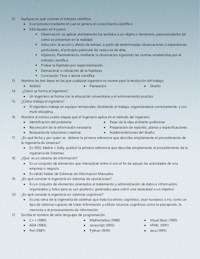 Introducción a la ingeniería de sistemas resumen examen 1