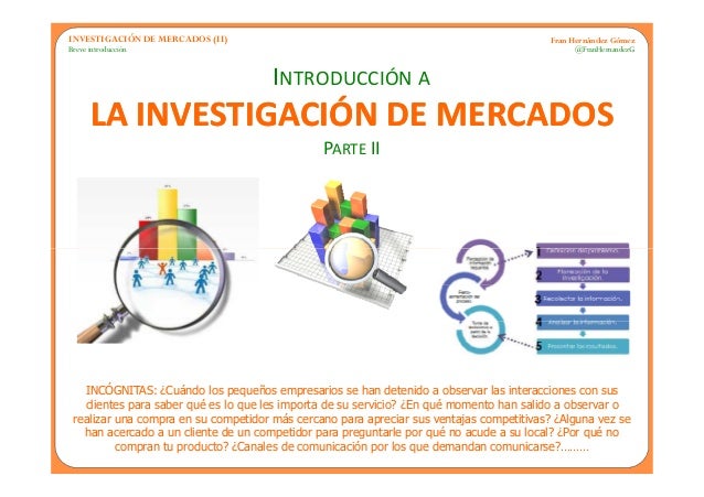 Introducción a la Investigación de Mercados / Marketing (II)