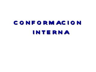 CONFORMACION INTERNA 