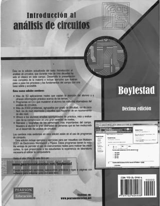 Introducción al análisis De circuitos boylestad 10 edicion