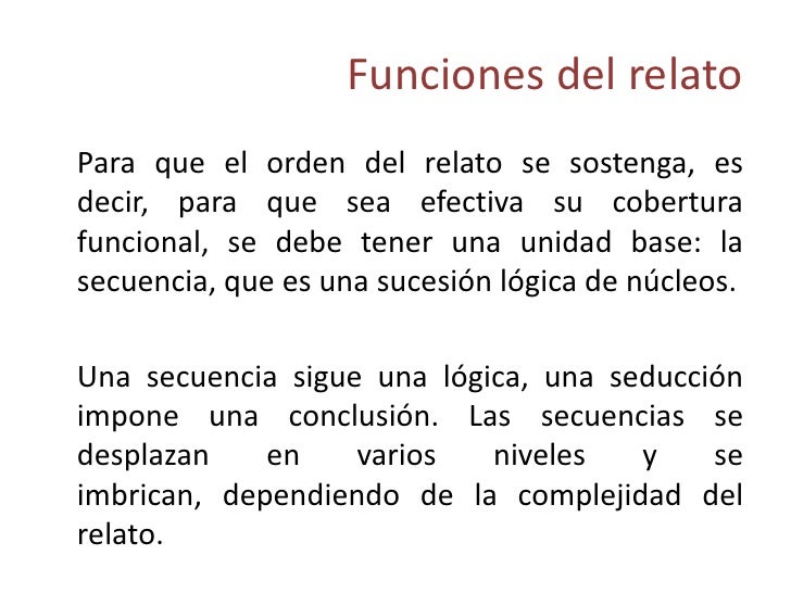 El relato El relato