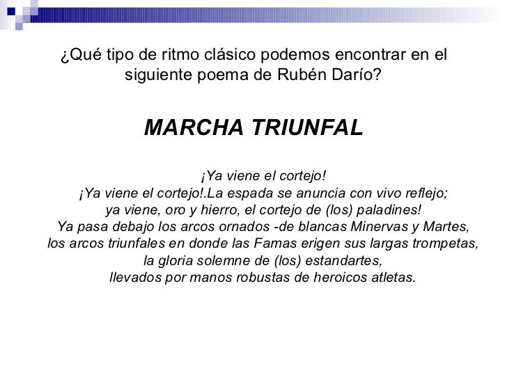 Metafora De La Marcha Triunfal