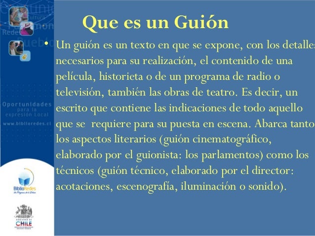 Introducción a la realización de un guión