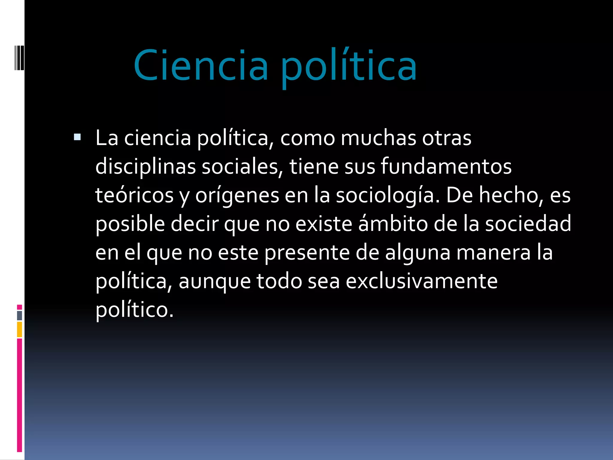 Relaciones entre el poder y el estado