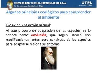 Evolución y selección natural:
Al este proceso de adaptación de las especies, se lo
conoce como evolución, que según Darwi...
