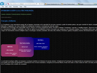 Introducción a la tecnologia