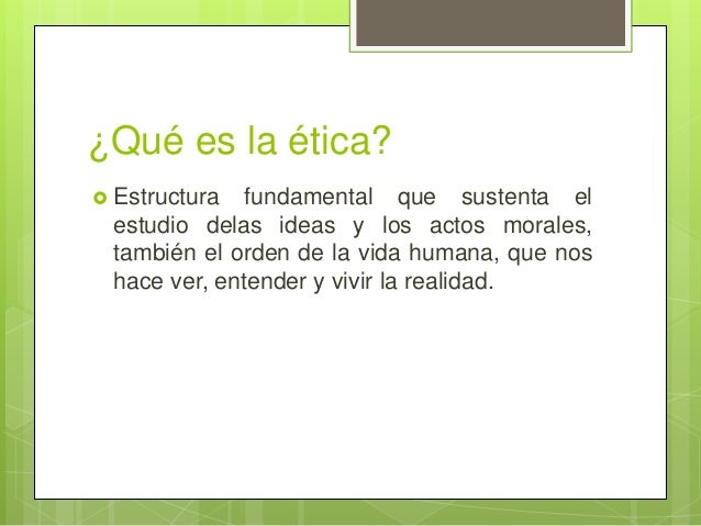Introducción a la ética