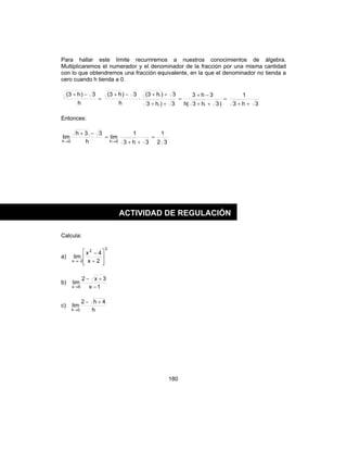 Introducción al cálculo diferencial e integral
