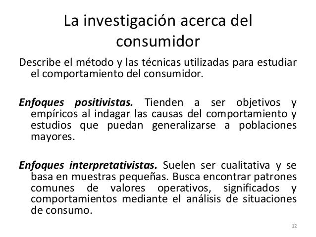 Introducción al comportamiento del consumidor