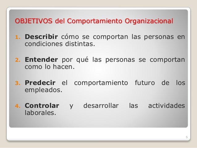 Introducción al Comportamiento Organizacional