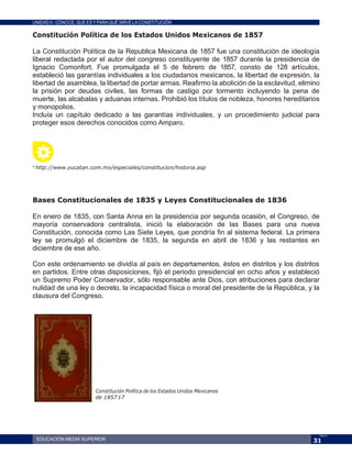 Constitución Política de los Estados Unidos Mexicanos de 1917
Antecedentes
En 1910 se inicia el movimiento armado de la Re...
