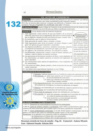 María José Argüello
132
Resumen extraído de Guía de estudio – Pag. 42- Comercial – Autora: Micaela
Font - Editorial Estudio Edición 2013
 