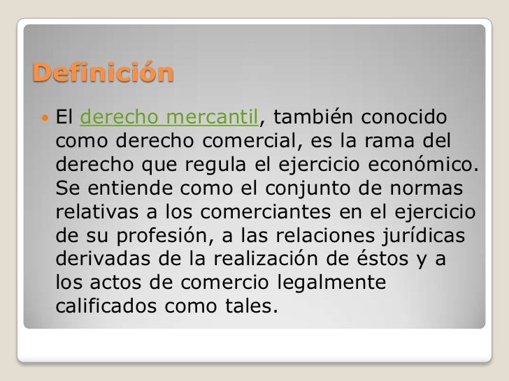 Introducci n Al Derecho Mercantil Espa ol